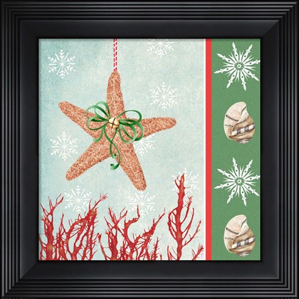 Framed Christmas Coastal III Print