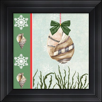 Framed Christmas Coastal IV Print