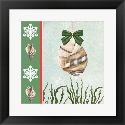 Framed Christmas Coastal IV Print