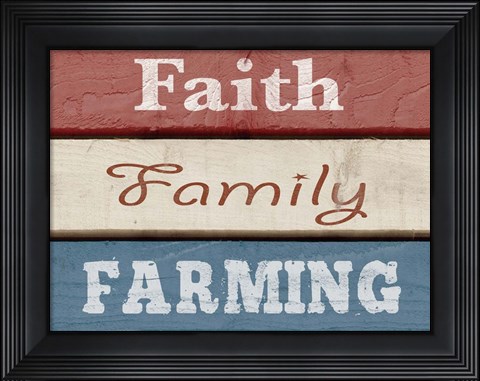 Framed Farm Sentiment V Print