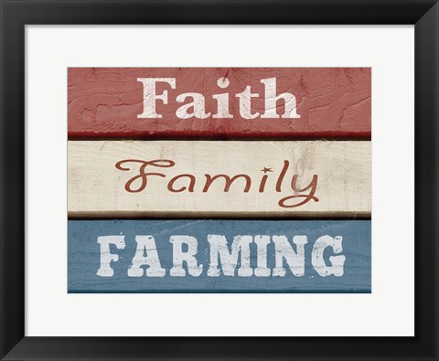 Framed Farm Sentiment V Print