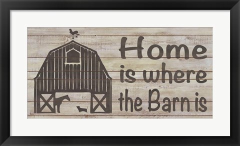 Framed Home &amp; Farm III Print