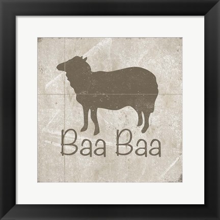 Framed Simply Farm III Print