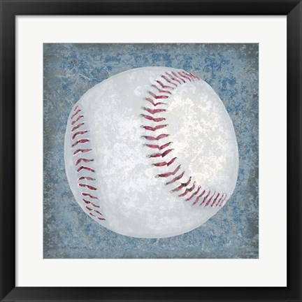 Framed Grunge Sporting III Print