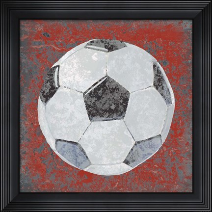 Framed Grunge Sporting IV Print