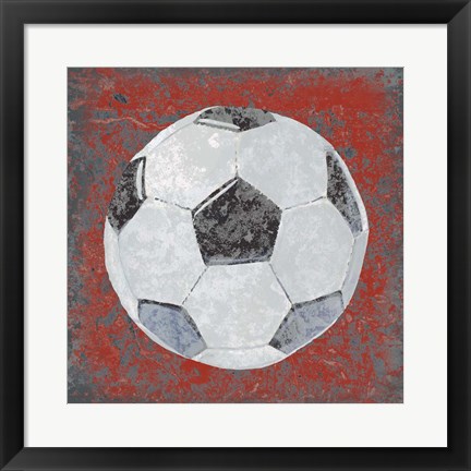 Framed Grunge Sporting IV Print