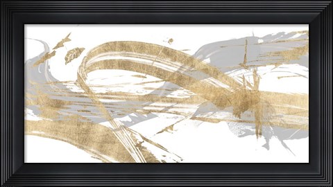 Framed Gold &amp; Grey I Print