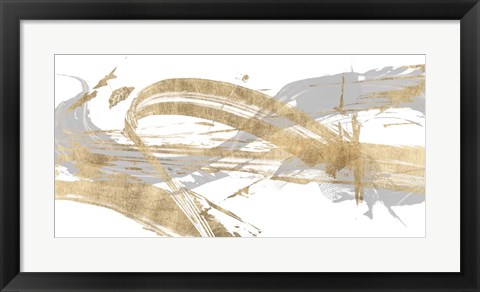 Framed Gold &amp; Grey I Print