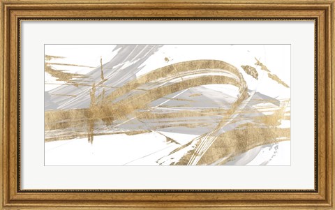 Framed Gold &amp; Grey II Print
