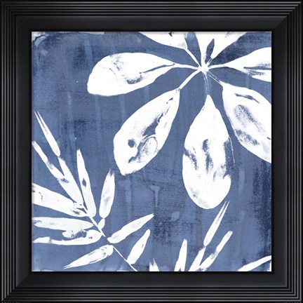 Framed Tropical Indigo Impressions II Print