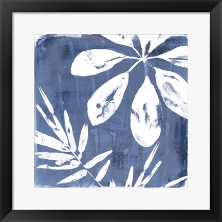 Framed Tropical Indigo Impressions II Print