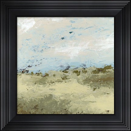 Framed Green Fields II Print