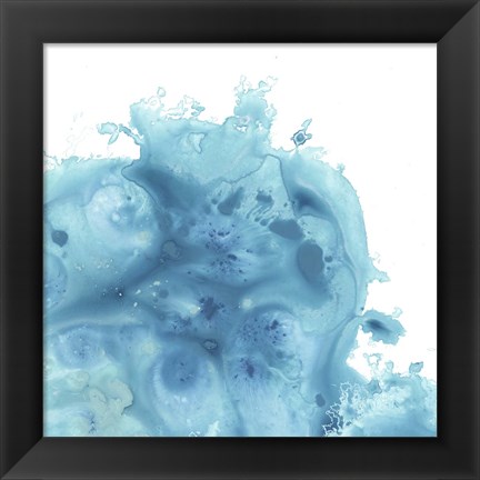 Framed Splash Wave I Print