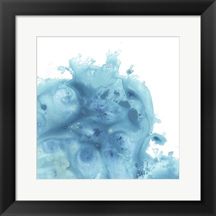 Framed Splash Wave I Print