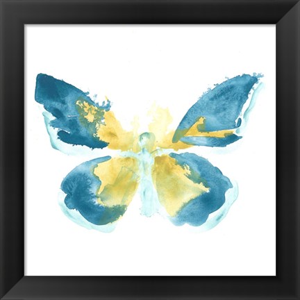 Framed Butterfly Traces I Print