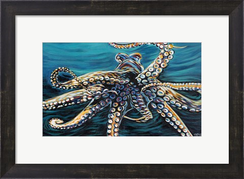 Framed Wild Octopus II Print