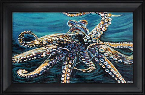 Framed Wild Octopus II Print