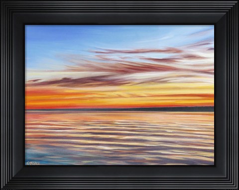 Framed Tranquil Sky I Print