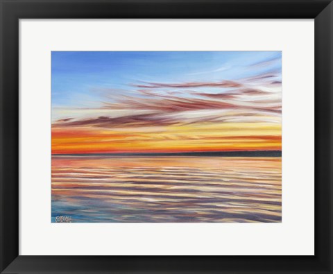 Framed Tranquil Sky I Print