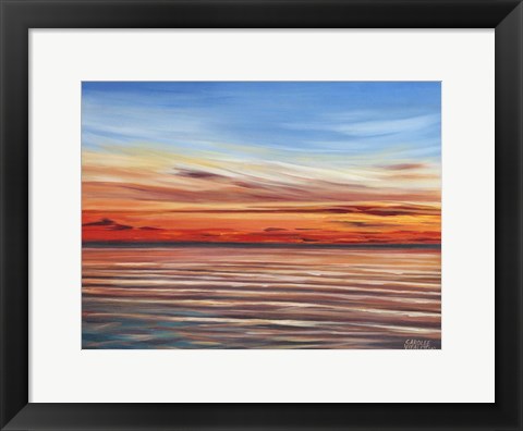 Framed Tranquil Sky II Print