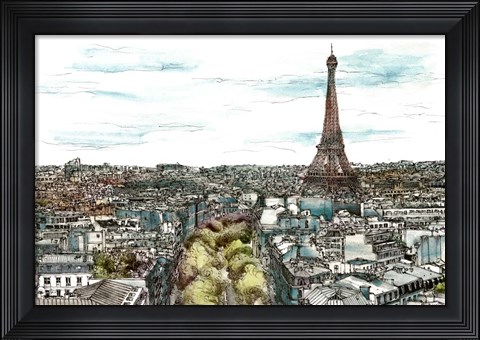 Framed European Afternoon I Print