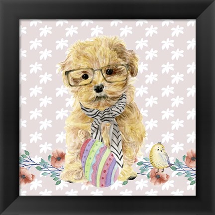Framed Easter Pups I Print