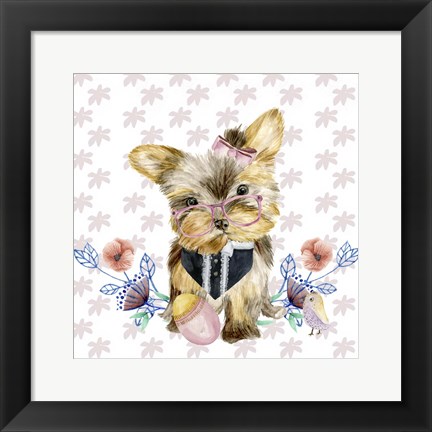 Framed Easter Pups IV Print