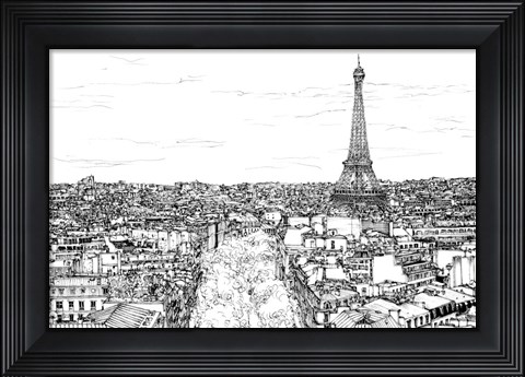 Framed Tour of Europe I Print
