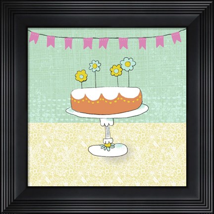 Framed Retro Birthday I Print