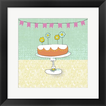 Framed Retro Birthday I Print