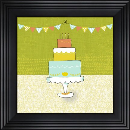 Framed Retro Birthday II Print