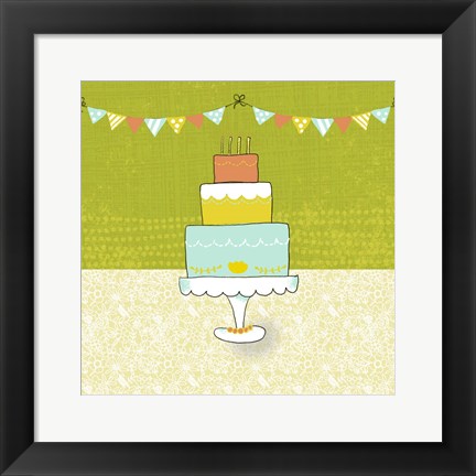 Framed Retro Birthday II Print