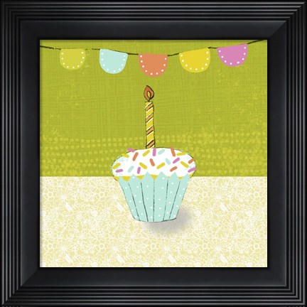 Framed Retro Birthday III Print