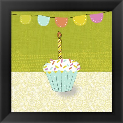 Framed Retro Birthday III Print