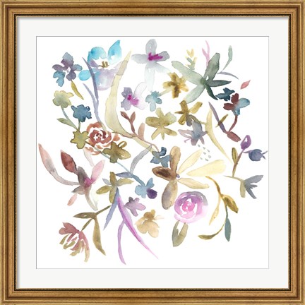 Framed Concord Florals I Print