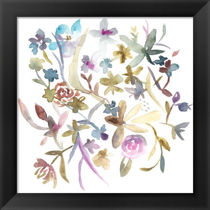 Framed Concord Florals I Print