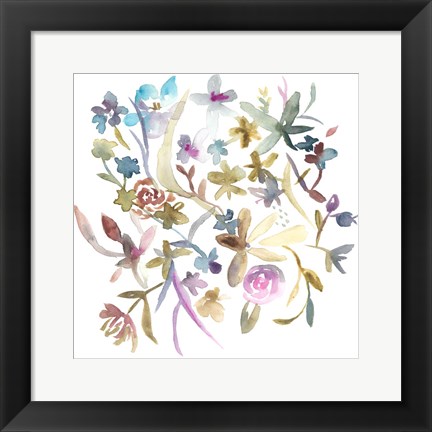 Framed Concord Florals I Print