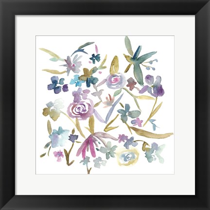 Framed Concord Florals II Print