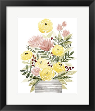 Framed Blush Bouquet II Print