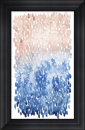Framed Coral Cascade I Print