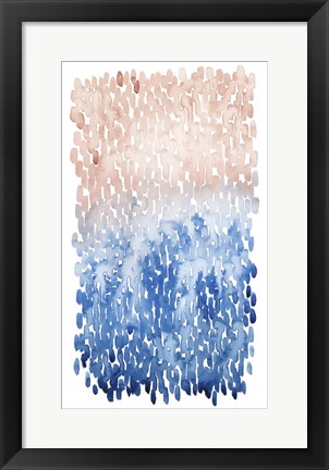 Framed Coral Cascade I Print