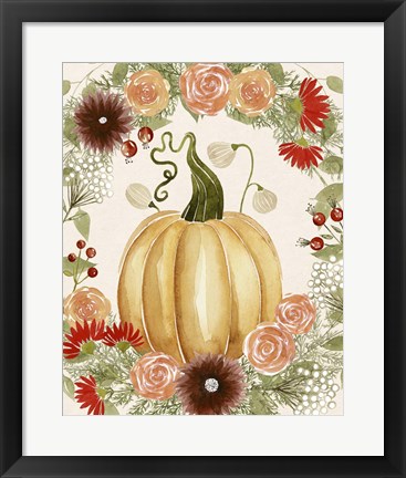 Framed Red Autumn II Print