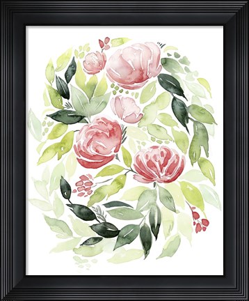 Framed Buoyant Bouquet II Print