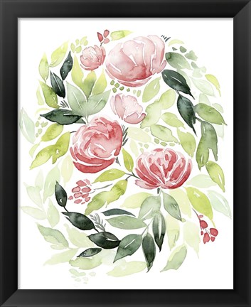 Framed Buoyant Bouquet II Print