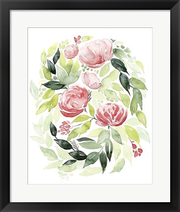 Framed Buoyant Bouquet II Print