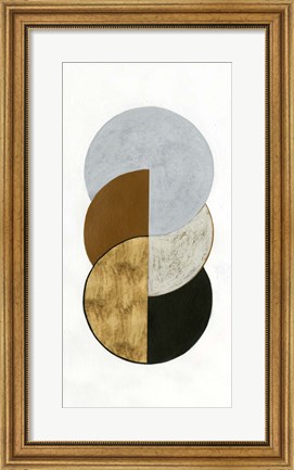 Framed Stacked Coins II Print