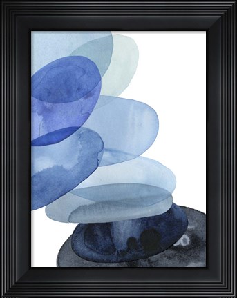 Framed River Worn Pebbles II Print