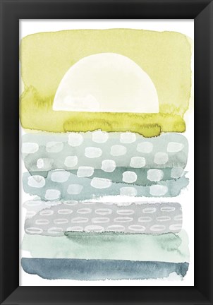 Framed Sunrise Sea II Print