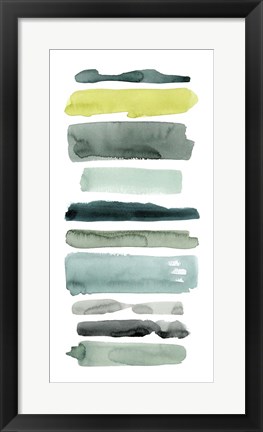 Framed Sea Strokes I Print