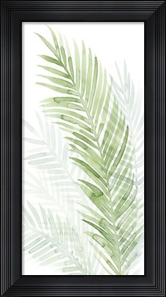 Framed Faint Palms I Print